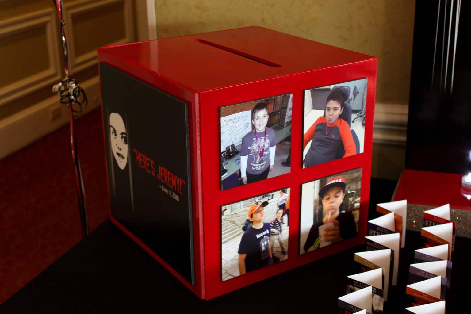 Horror Themed Bar Mitzvah Gift Box with Custom Logo and Photos