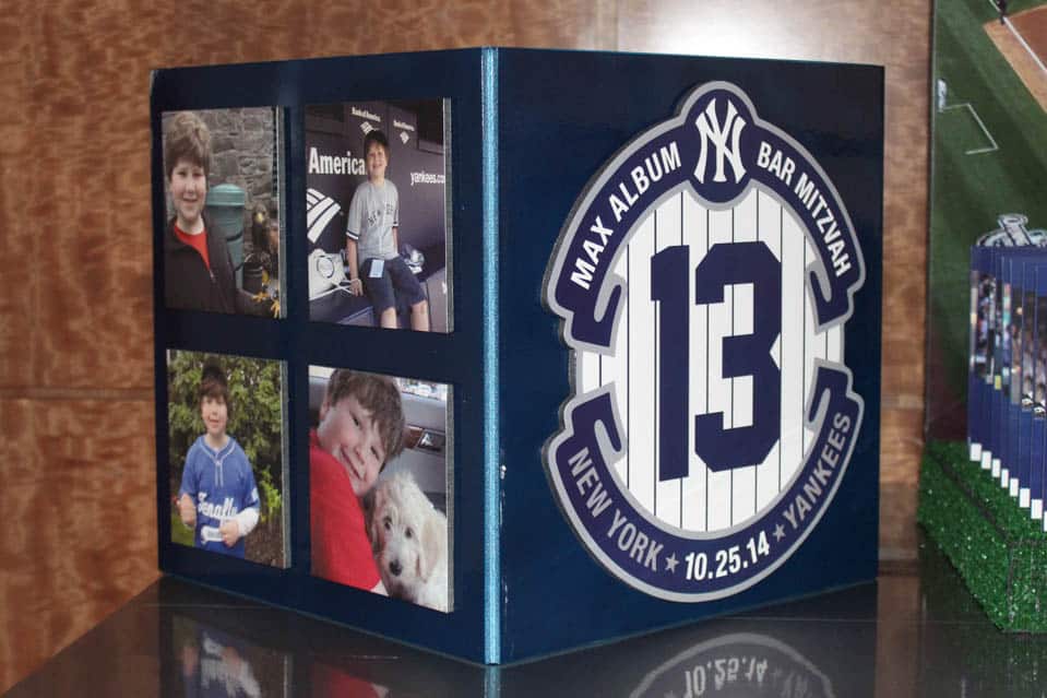 Yankees Themed Gift Box with Photos and Custom Logo
