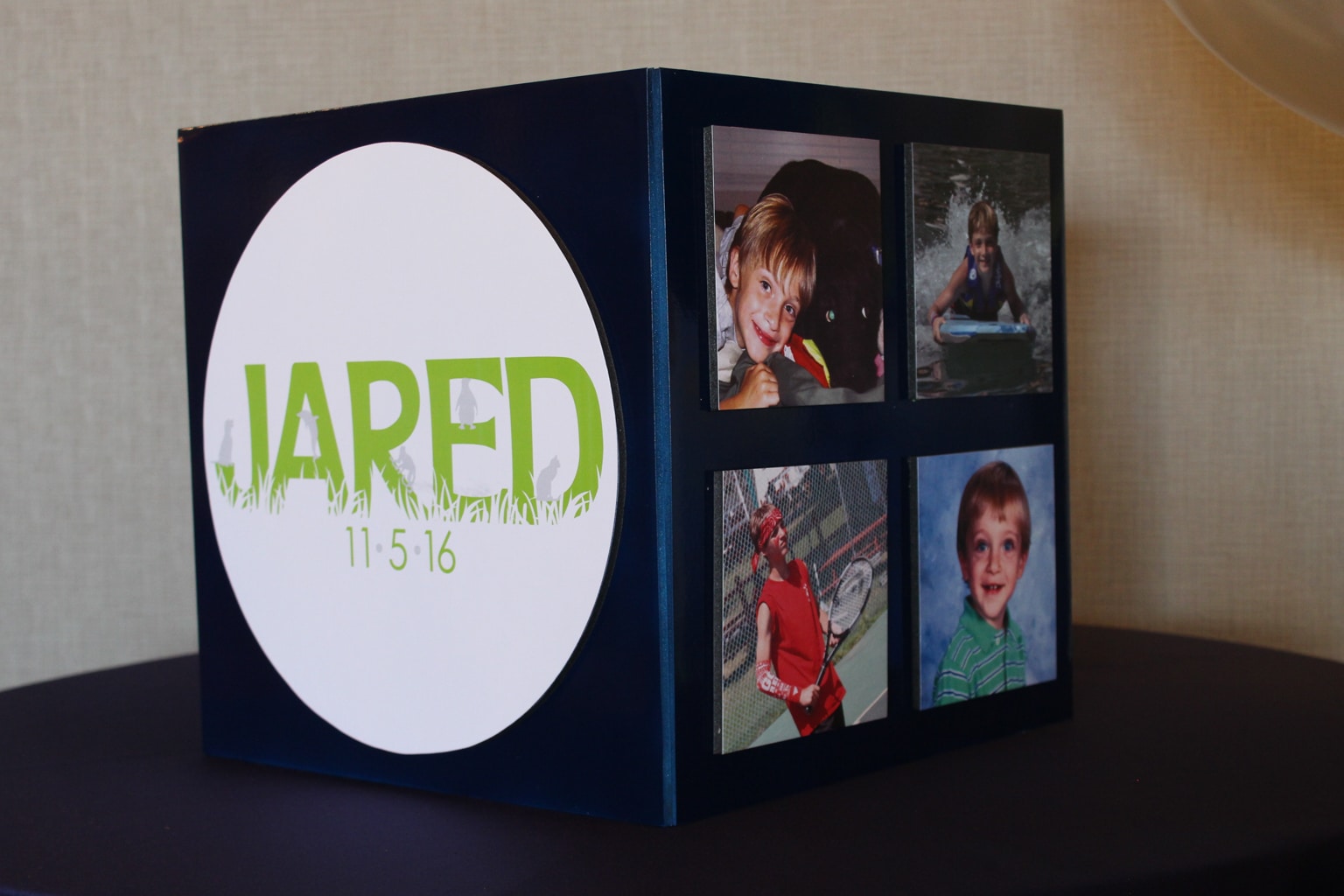 Animal Themed Bar Mitzvah Gift Box with Custom Logo and Photos