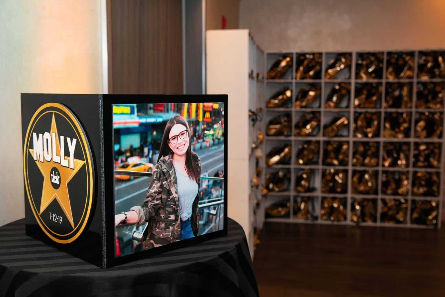 Hollywood Themed Gift Box with Custom Logo and Photos