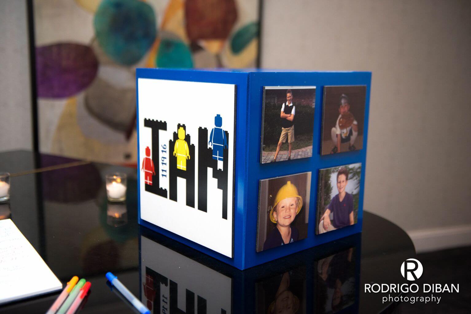 Lego Themed Gift Box with Custom Logo and Photos