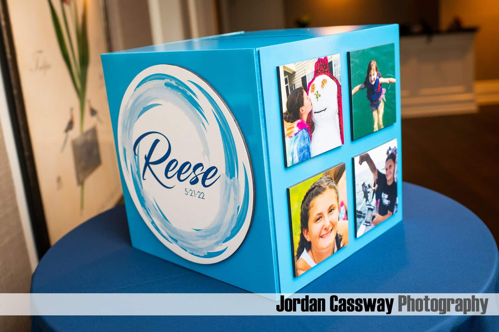 Swim Themed Gift Box with Custom Logo and Photos