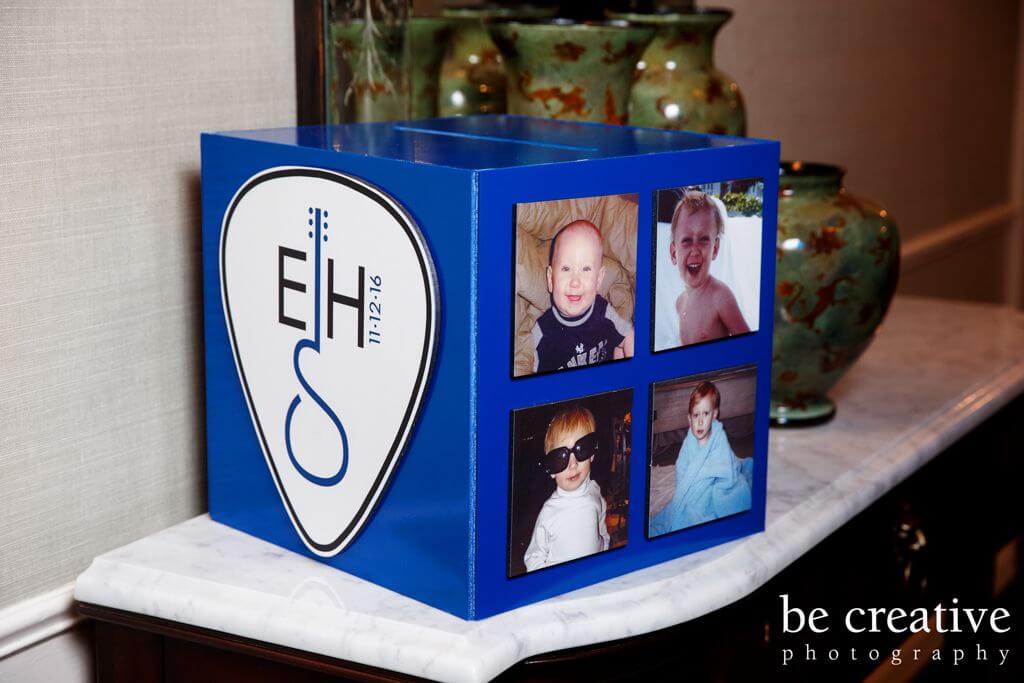 Music Themed Bar Mitzvah Gift Box with Custom Logo and Photos