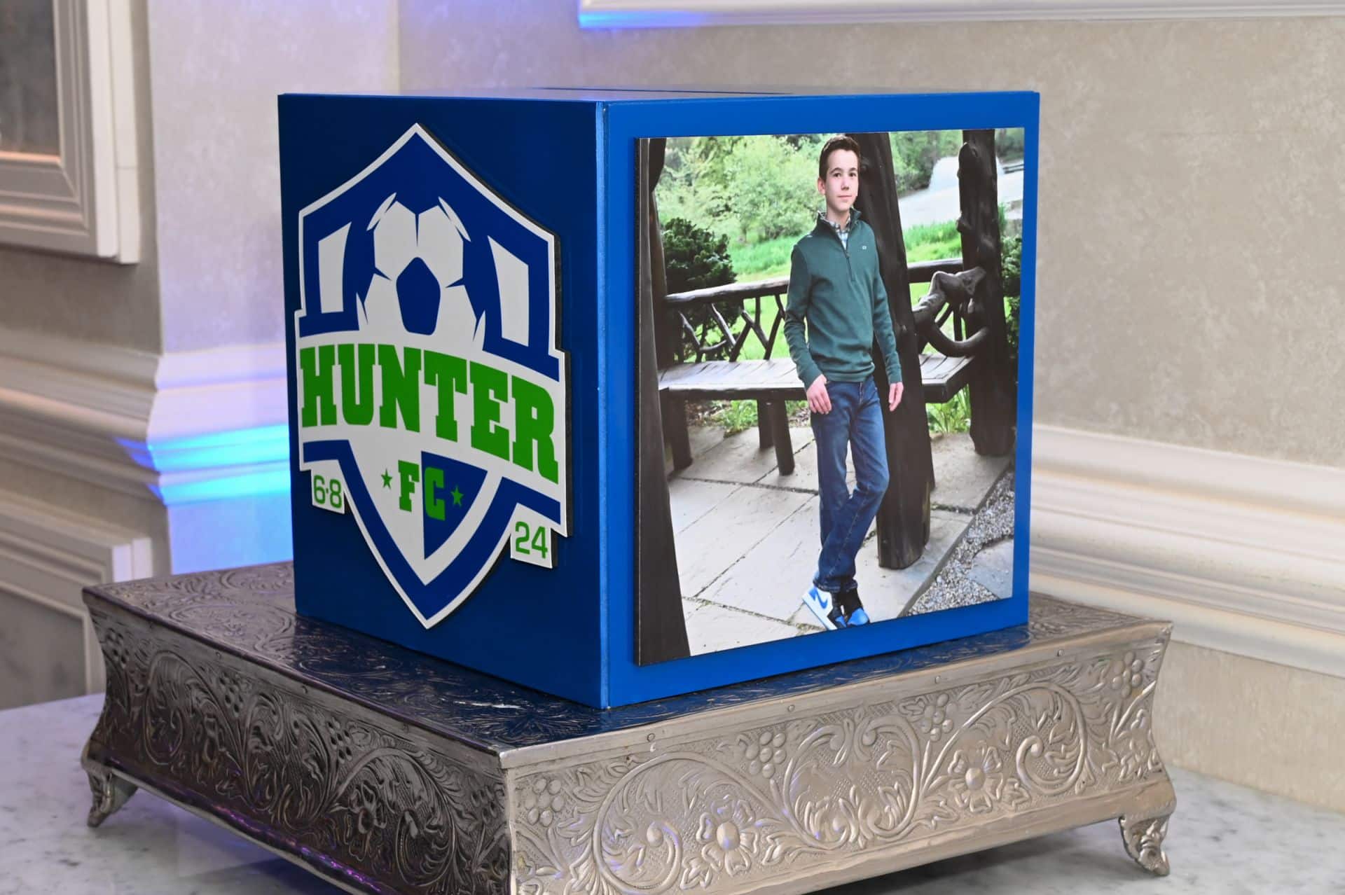 Soccer Gift Box with Photo and Custom Logo