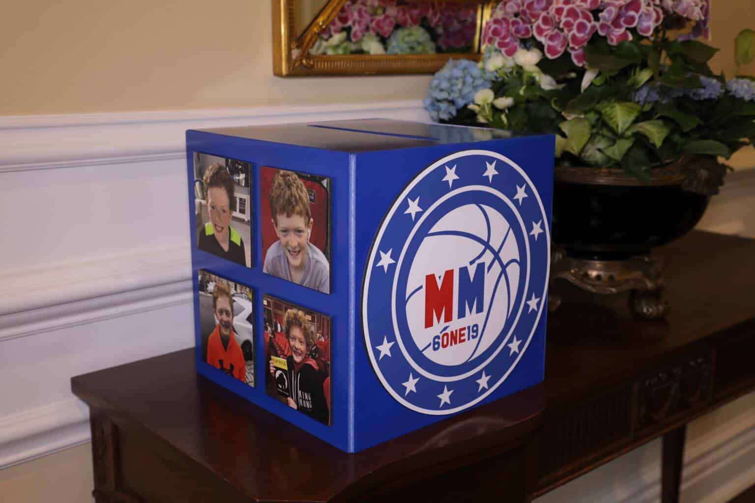 Sixers Themed Gift Box with Custom Logo and Photos