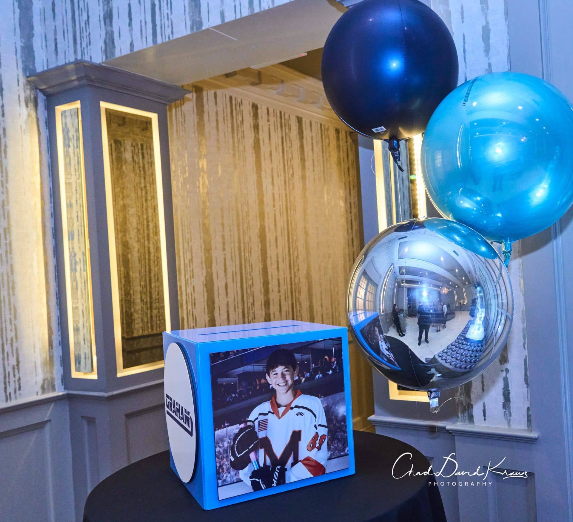 Custom Hockey Theme Bar Mitzvah Gift Box