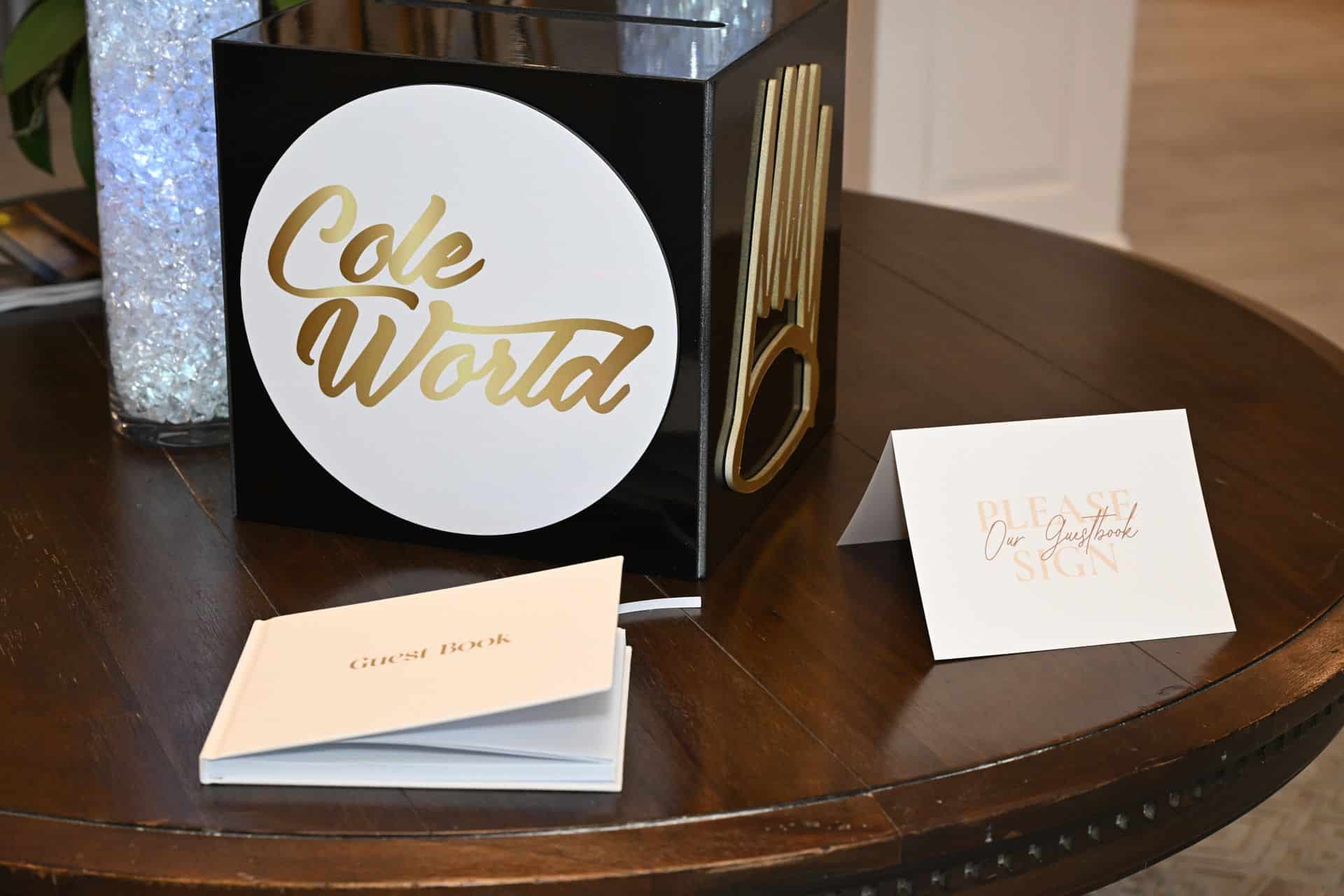 Custom Gold and Black Gift Box