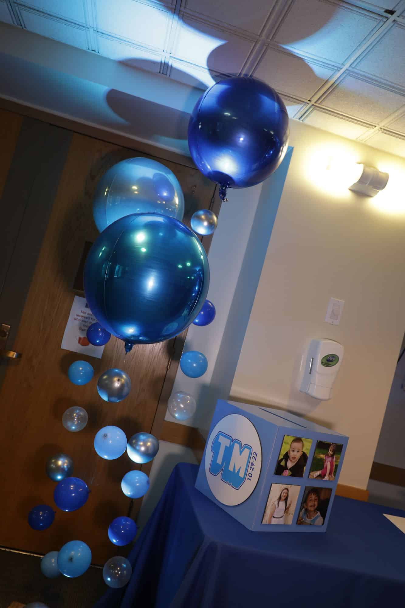 Pale Blue Gift Box with Custom Logo and Photos