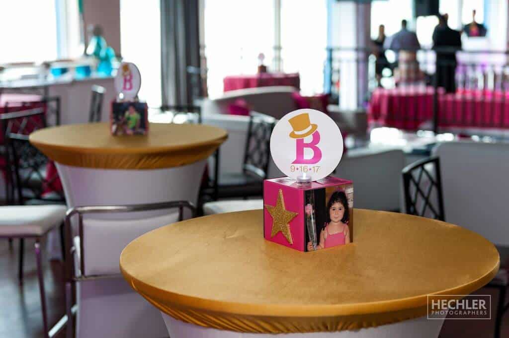 Broadway Themed Mini Cube with Photos and Glittered Stars