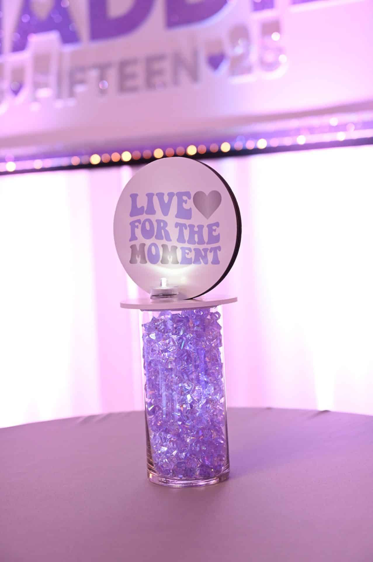 Custom Mini Logo Centerpiece