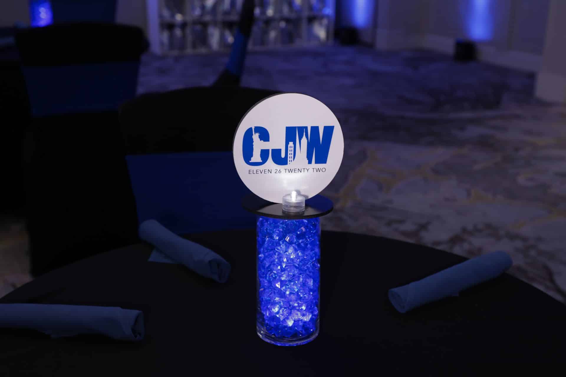 Mini LED Centerpiece for NYC Themed Bar Mitzvah