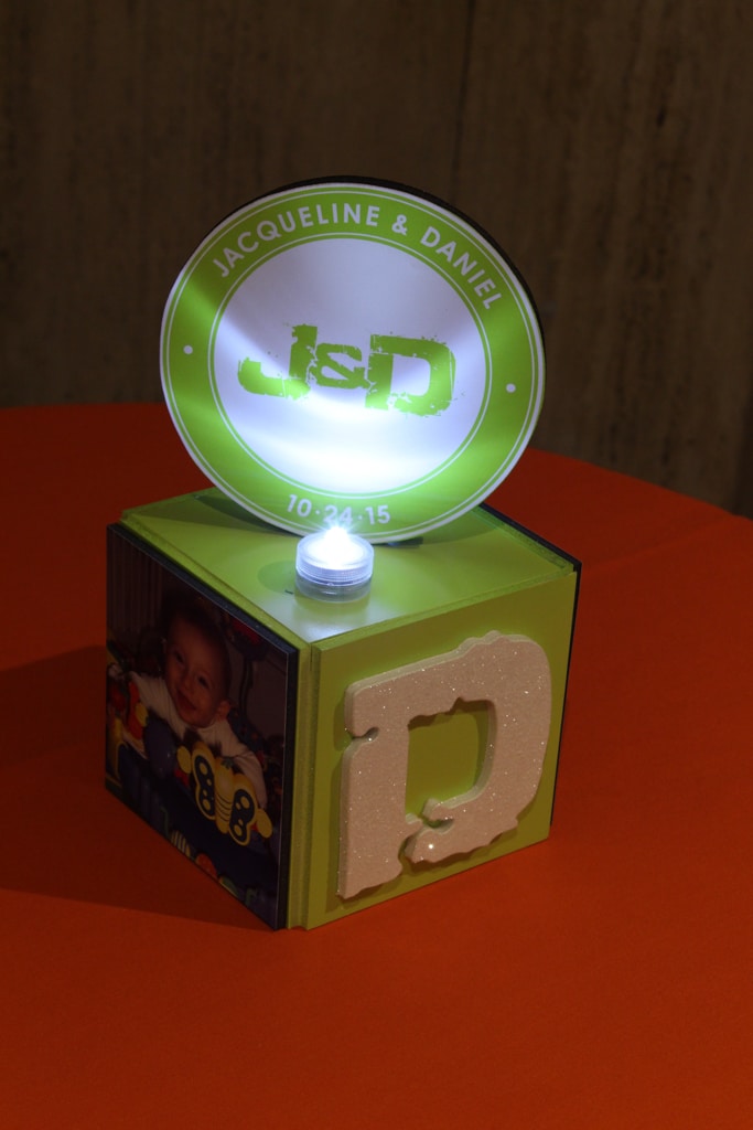 Mini Logo Cube with Logo Topper For Lounge Tables