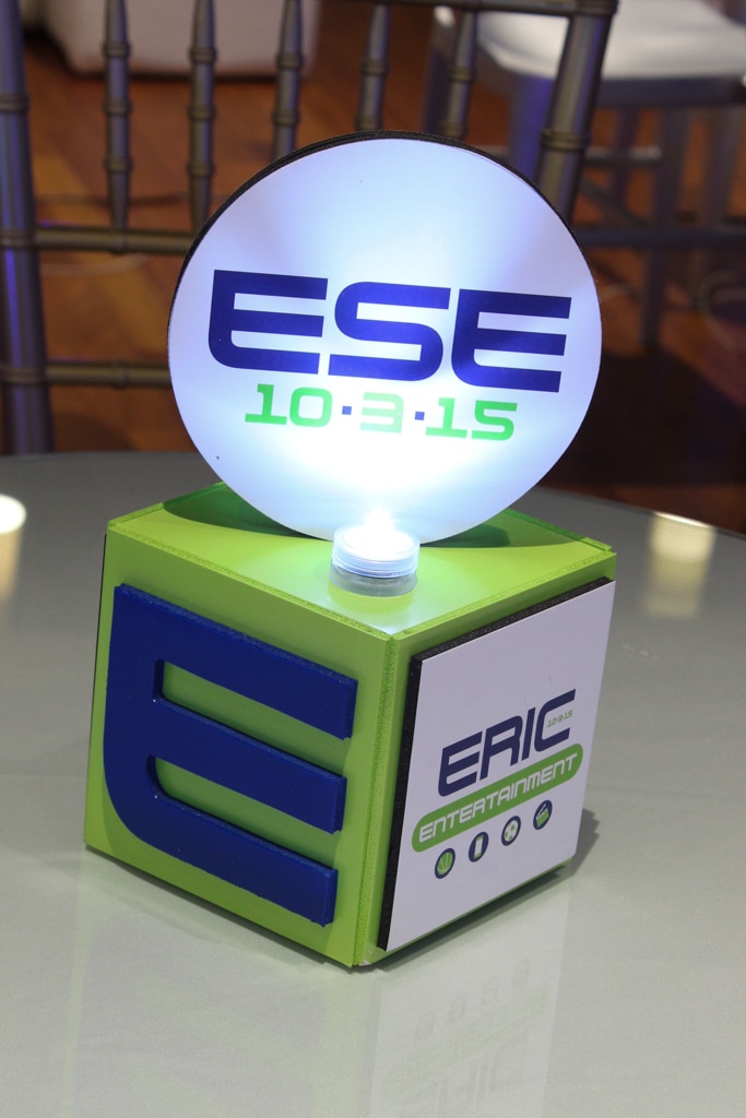 Mini Logo Cube with Logo Topper For Lounge Tables