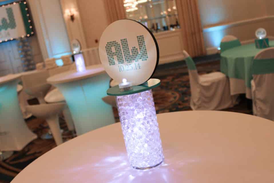 Hightop Centerpiece with Custom Logo