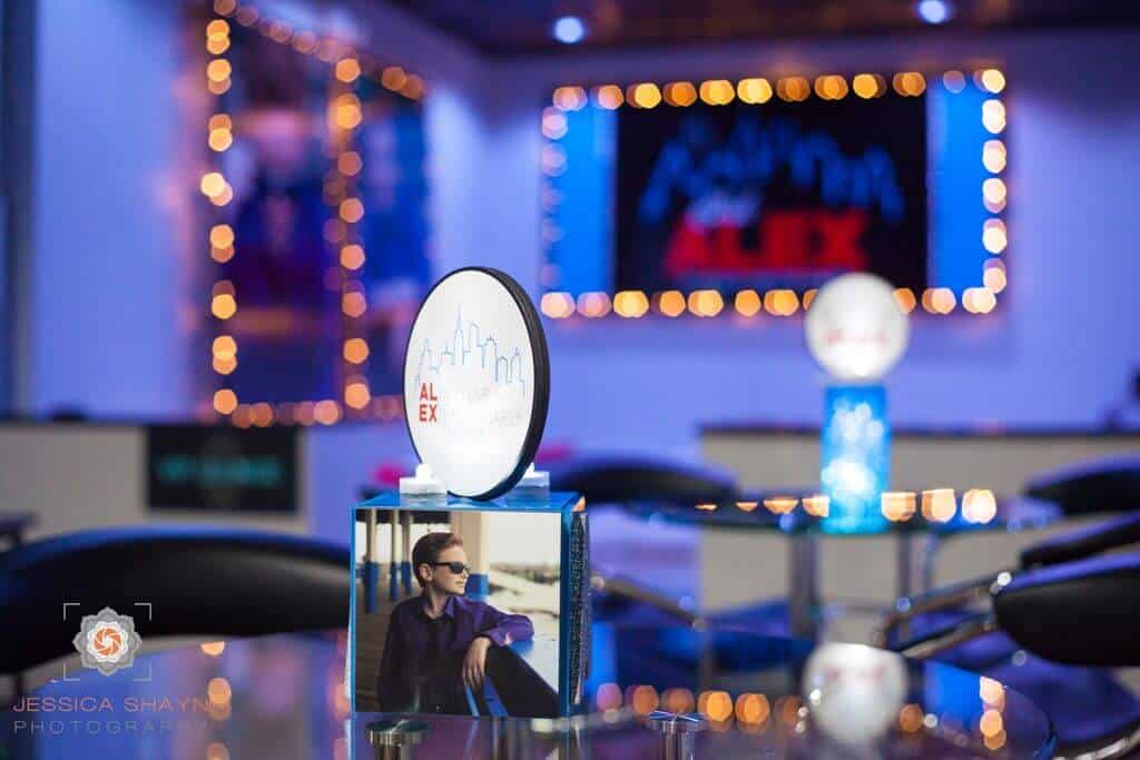 LED Mini Lounge Centerpiece for Bar Mitzvah