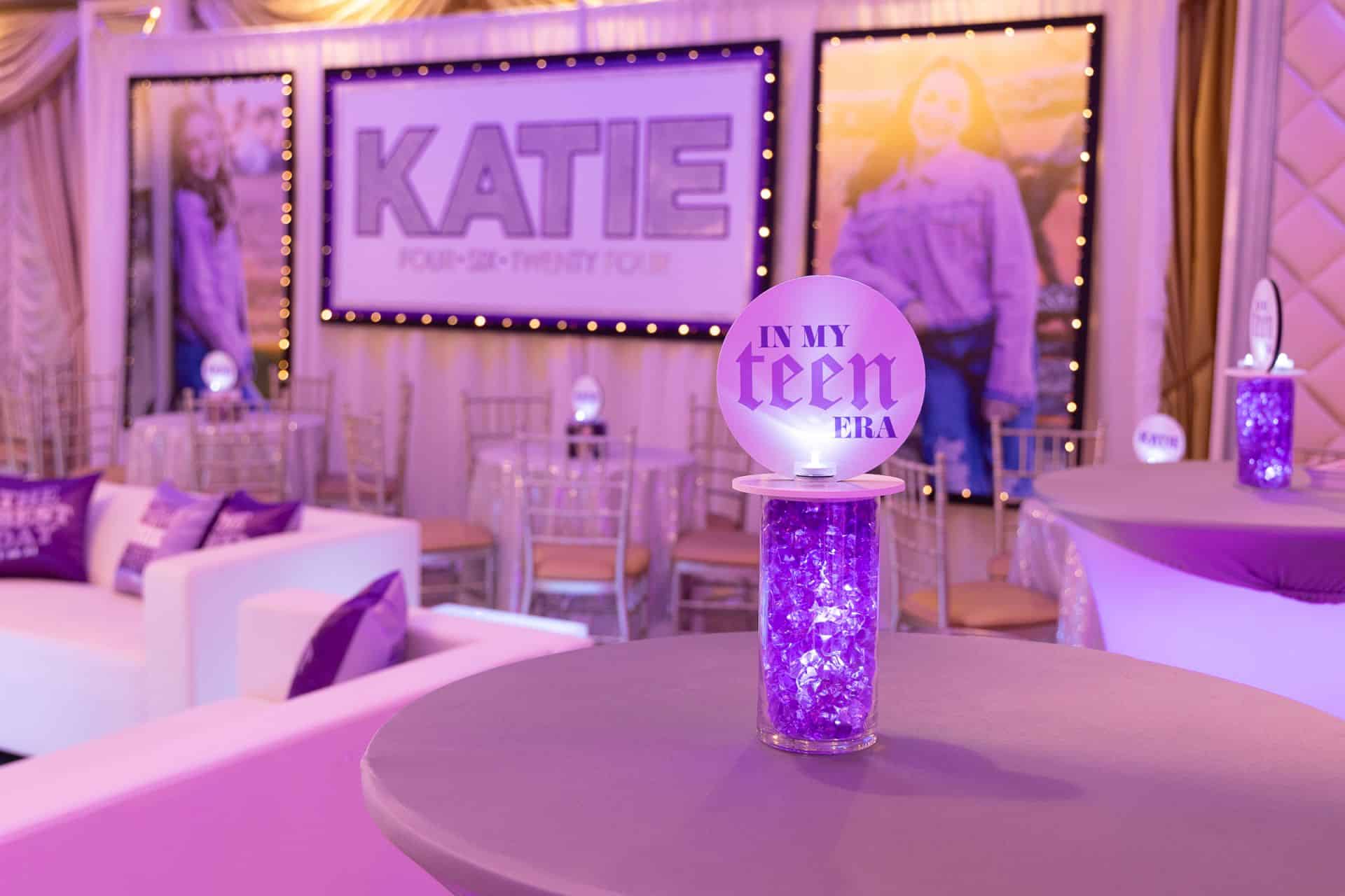 Taylor Swift Lounge Decor with Custom Logo Topper