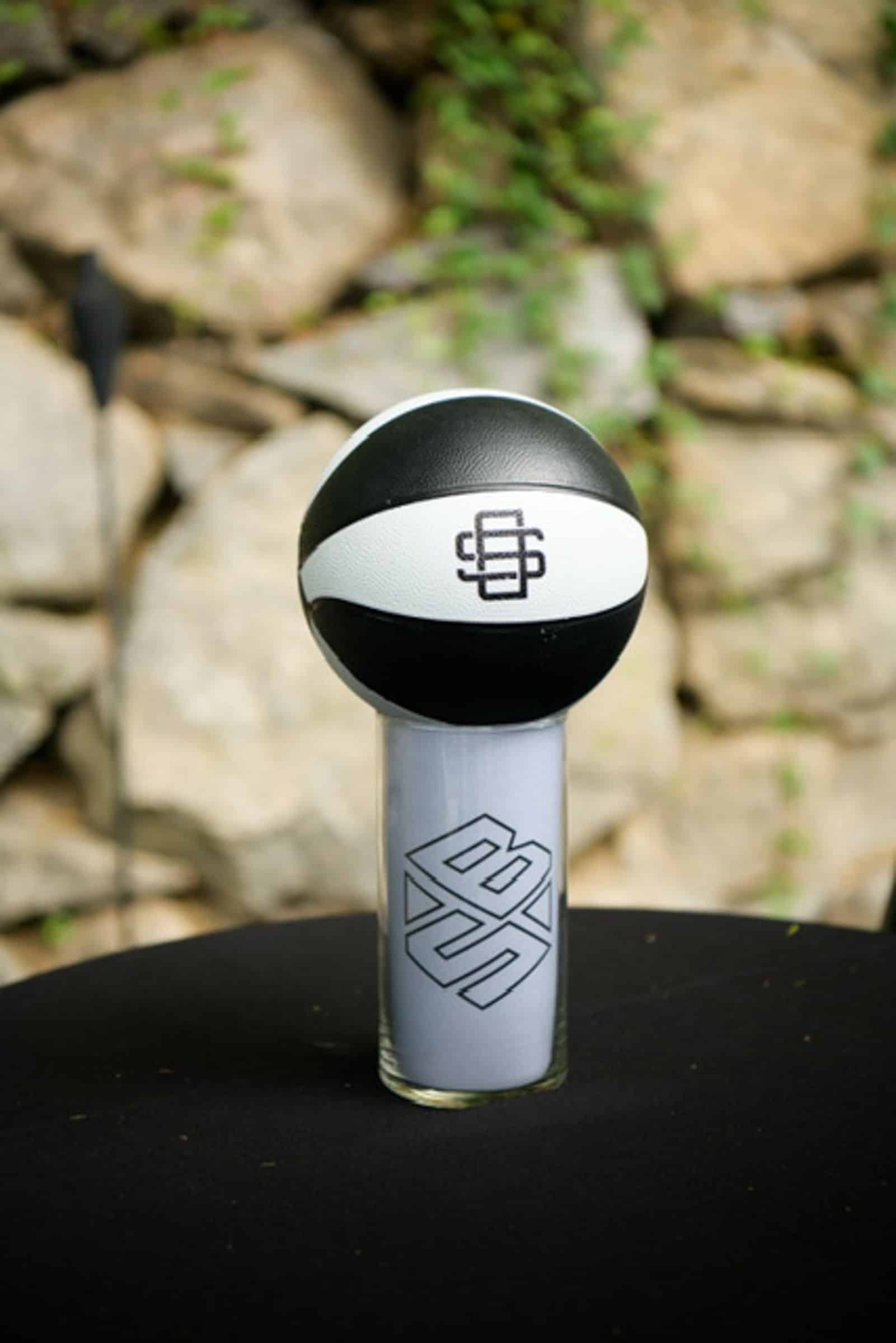 Basketball Mini Centerpiece for High Top Table