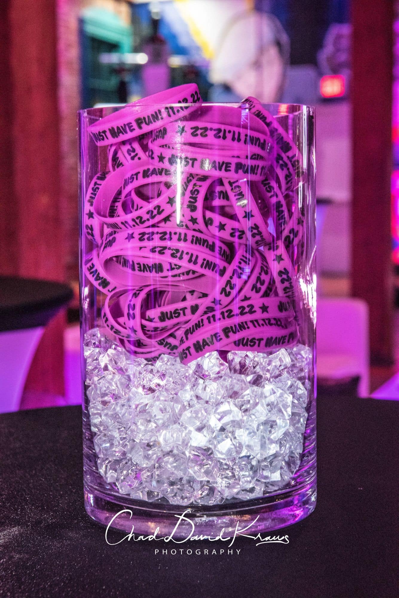 LED Centerpiece with Custom Bracelets