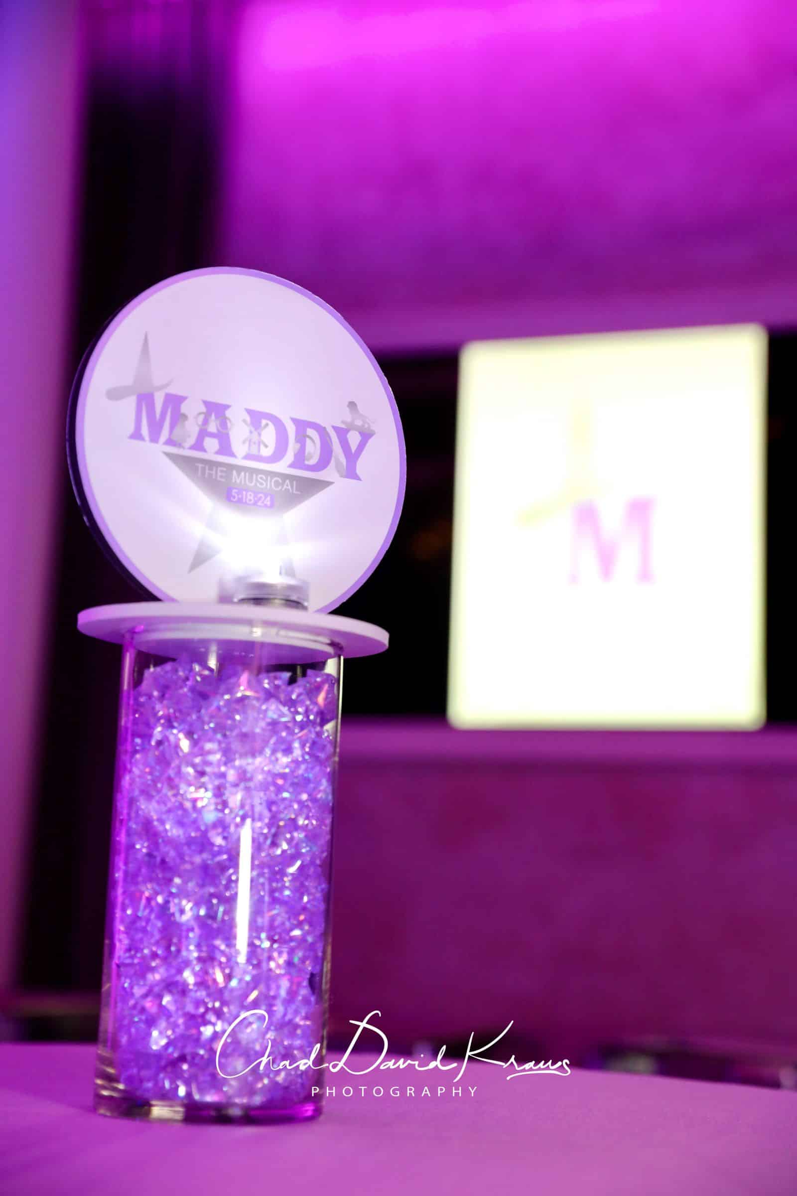 Custom Broadway Logo Centerpiece