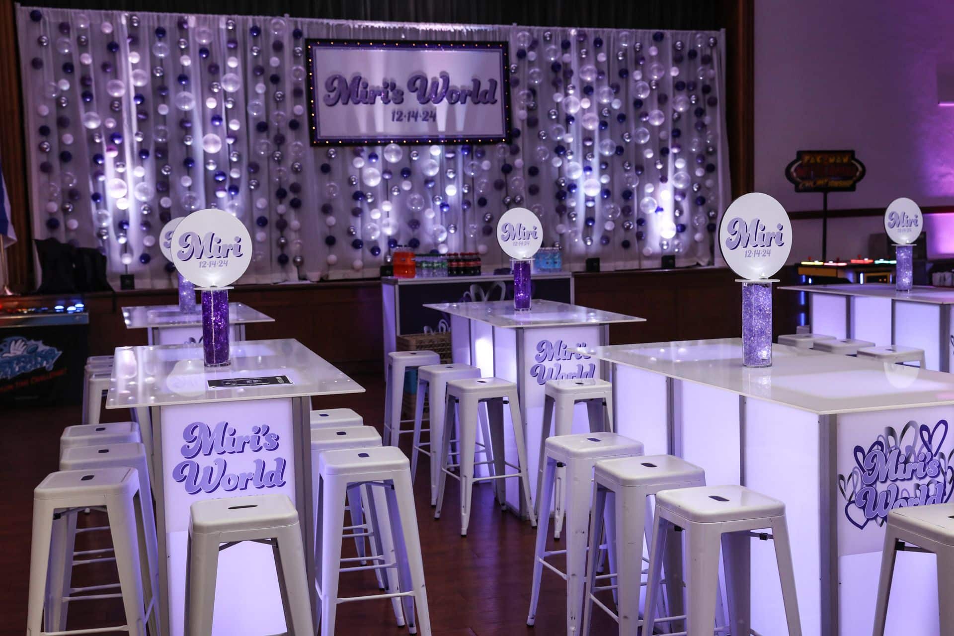 Logo High Top Centerpieces for High Top Tables