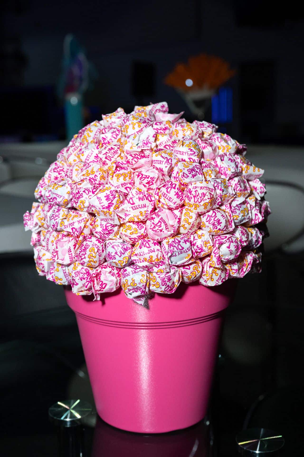 Flower Pot Centerpiece with Lollipops
