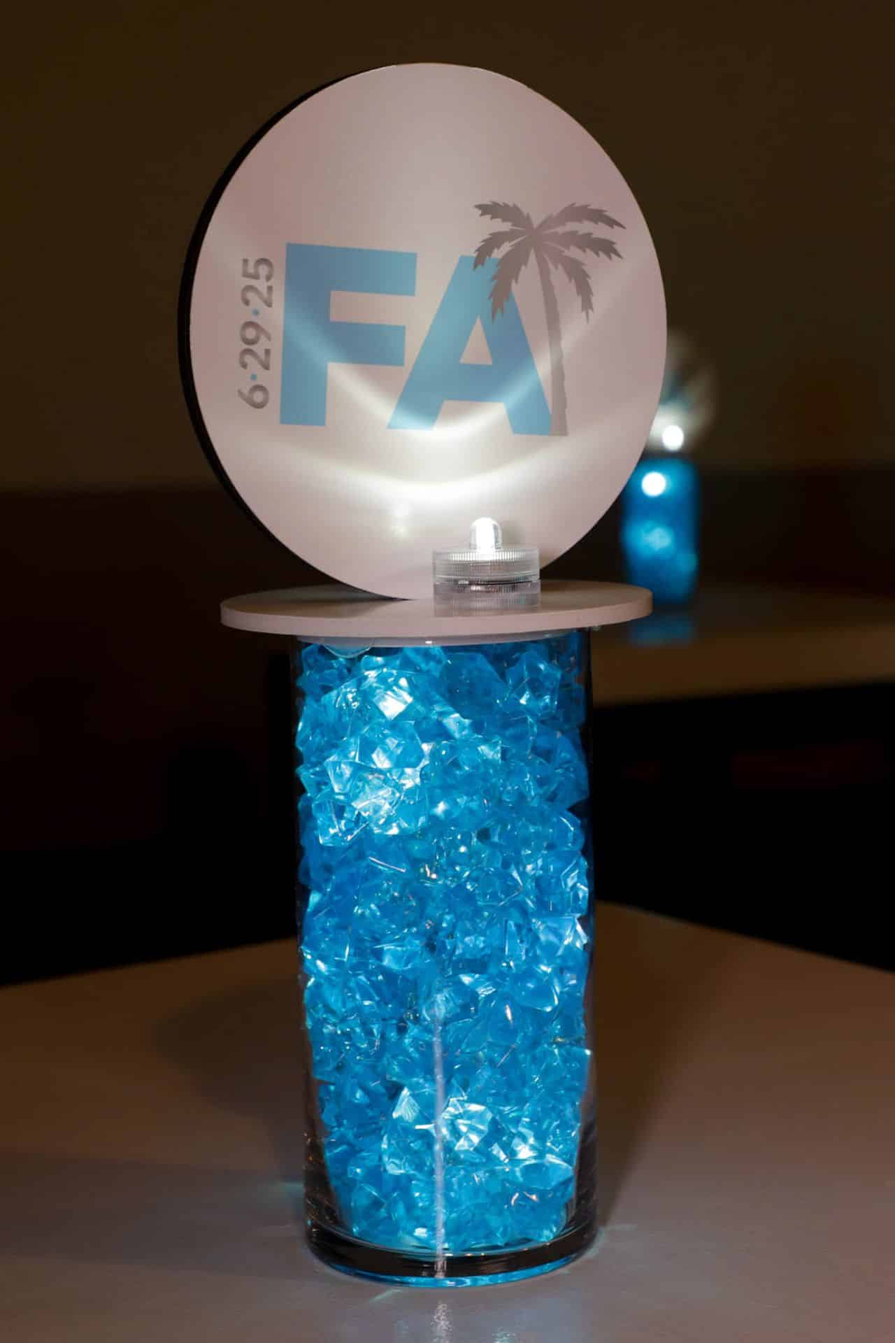 LED Logo High Top Centerpiece