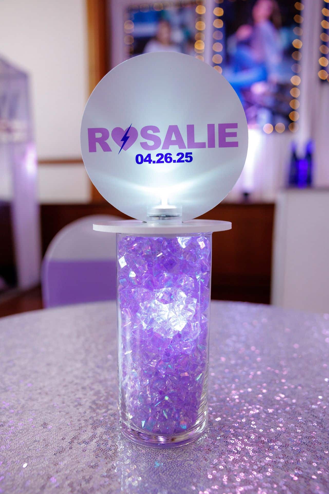 Custom Logo Lavender Mini Centerpiece