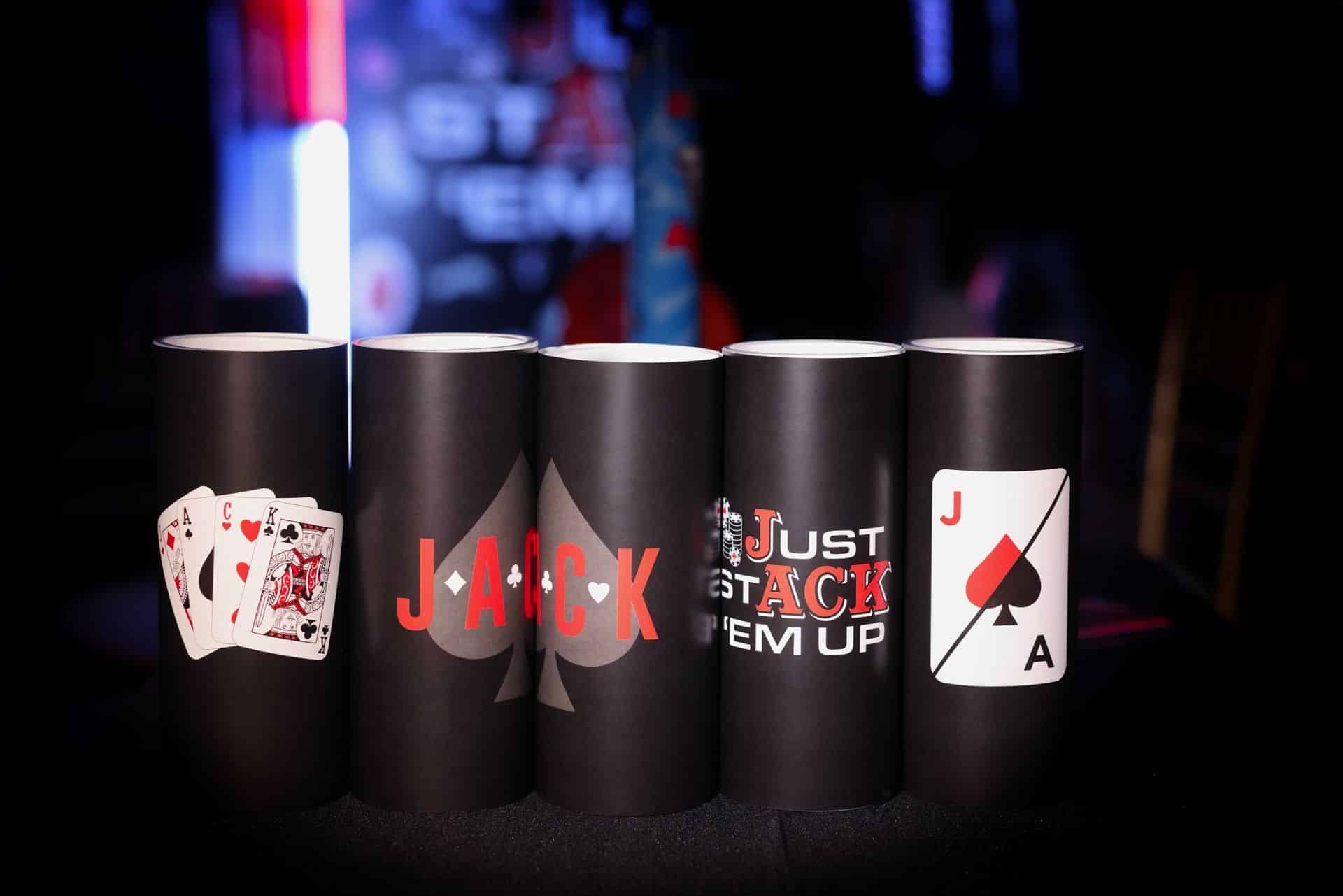 LED Lounge Centerpieces with Custom Logos