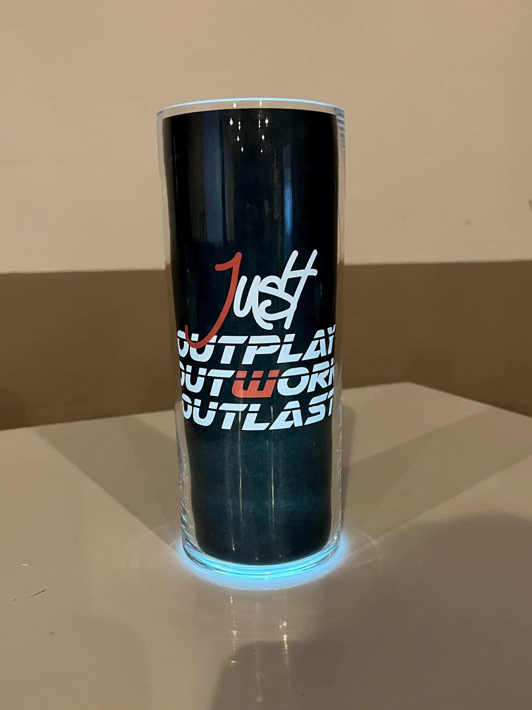 LED Wrapped Cylinder Centerpiece for Lounge Tables