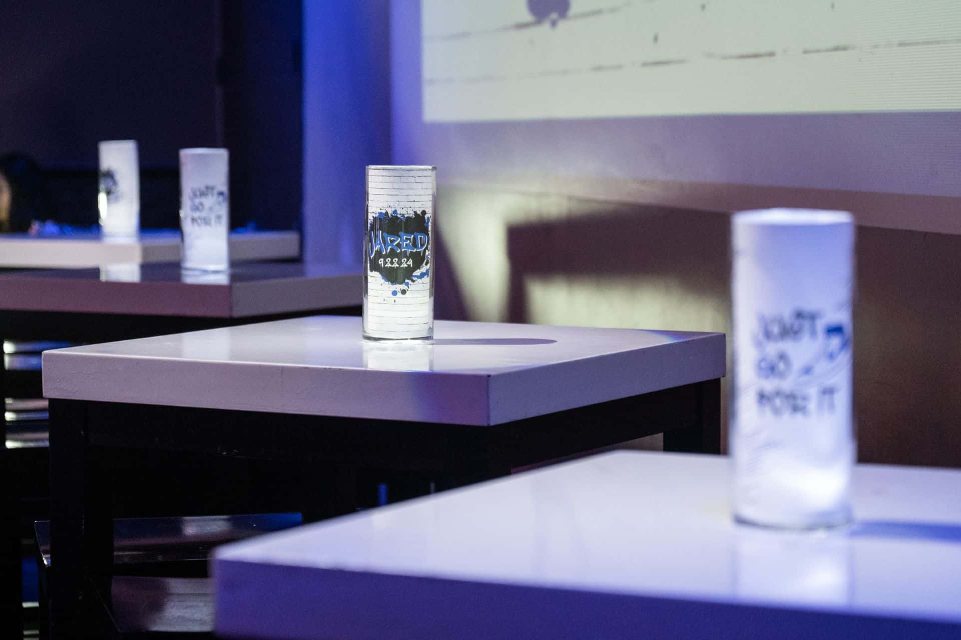 Custom LED Logo Centerpiece for High Tops