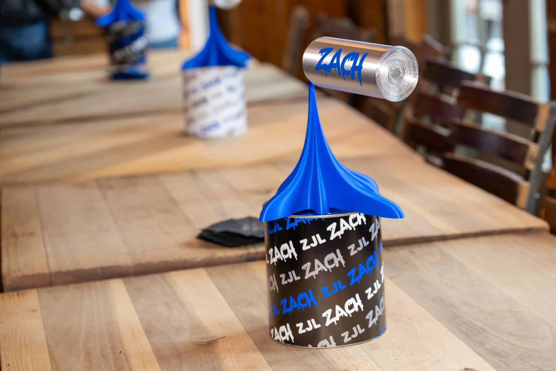 Custom Logo Paint Can Lounge Centerpiece