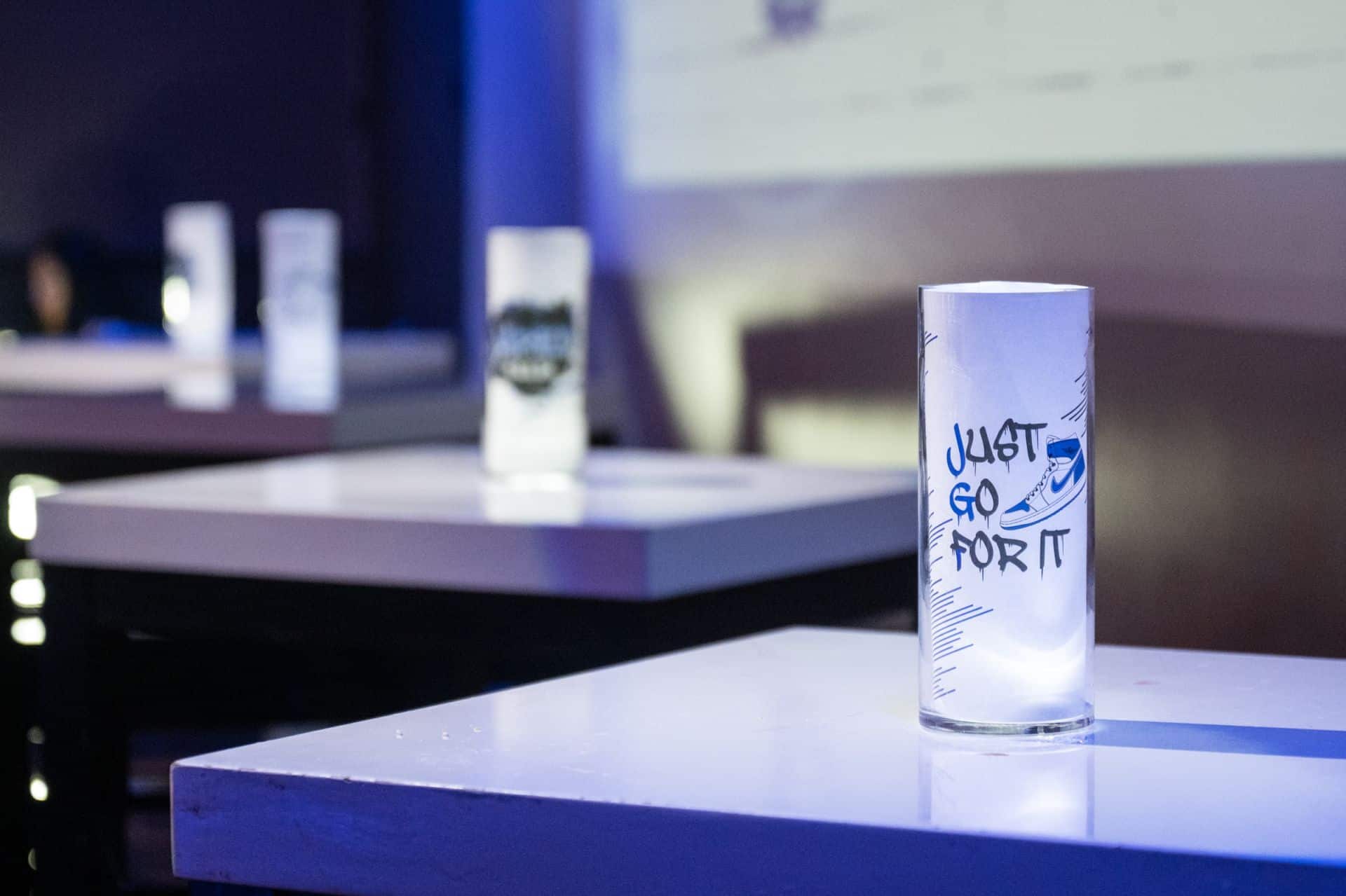 Custom Sneaker Logo Lounge Centerpiece