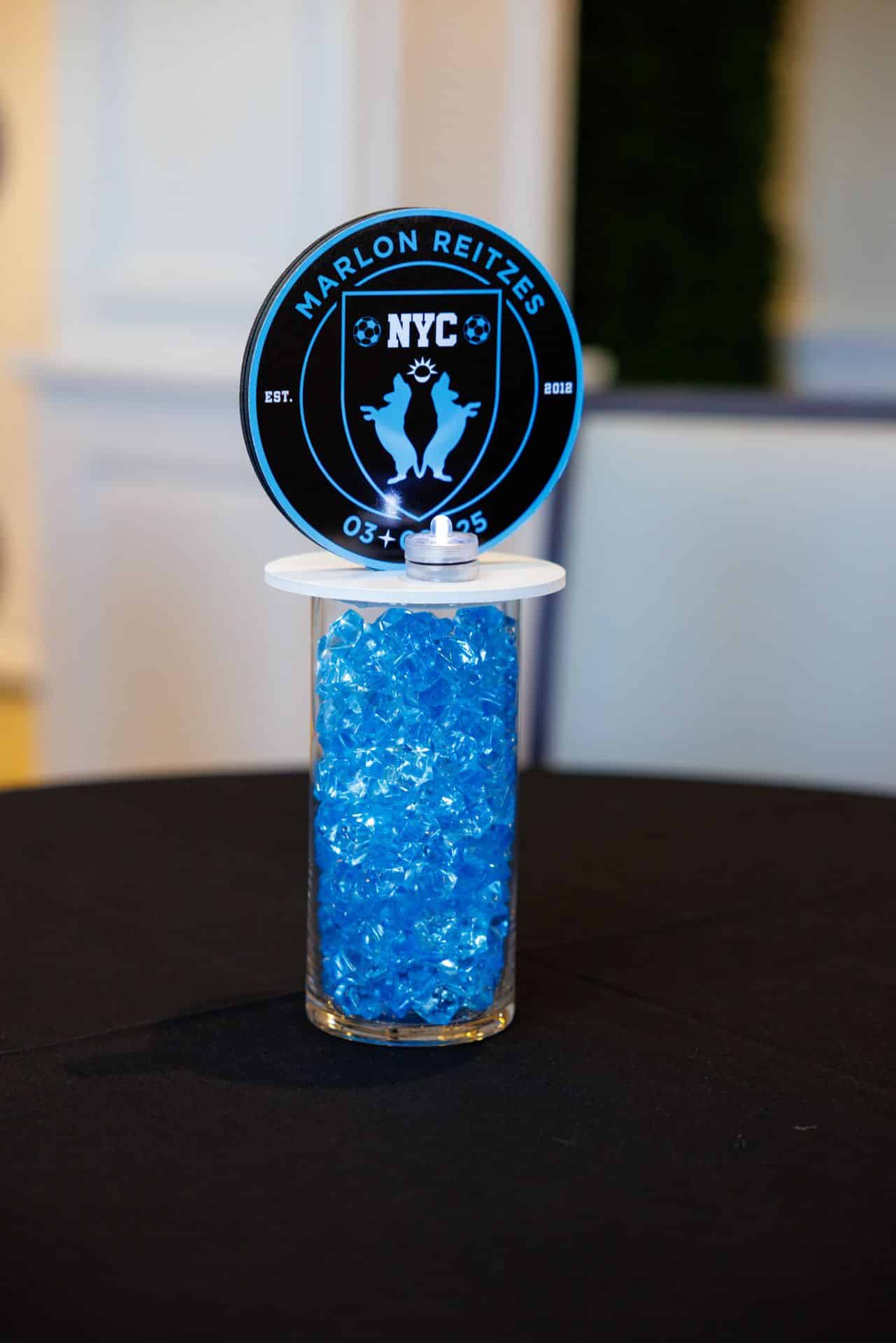 Custom Soccer Theme High Top Centerpiece