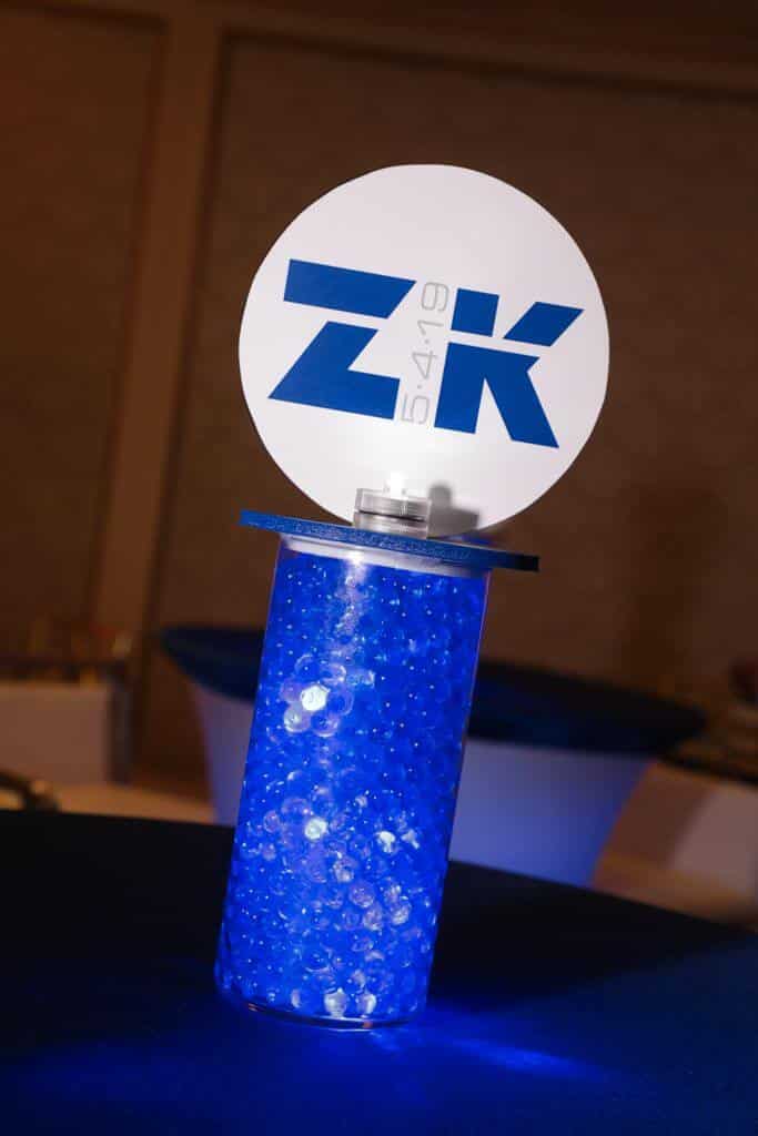 ESPN Themed LED Centerpiece with Logo Topper