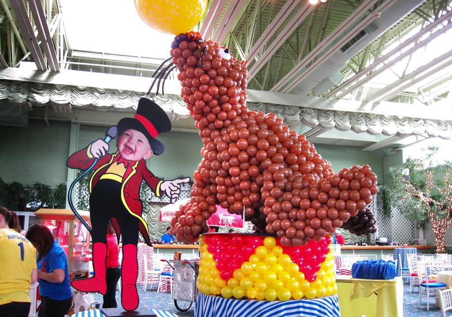 Circus Themed Photo Cutout for 1st Birthday Party