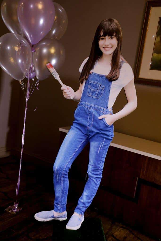 Life Sized Cutout for Art Themed Bat Mitzvah