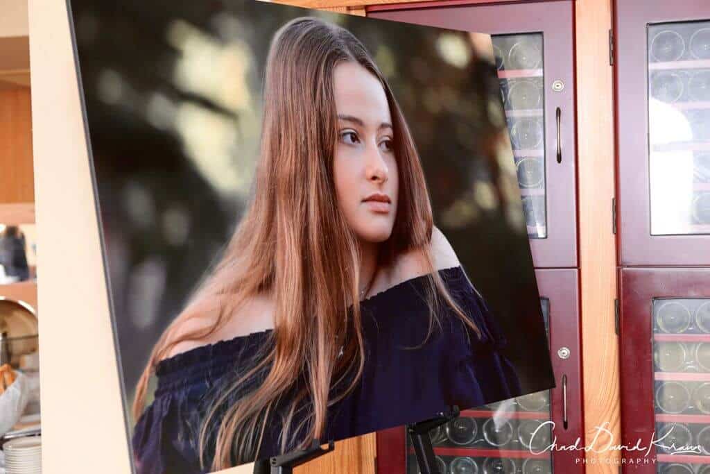 Blowup Easel Photo for Bat Mitzvah
