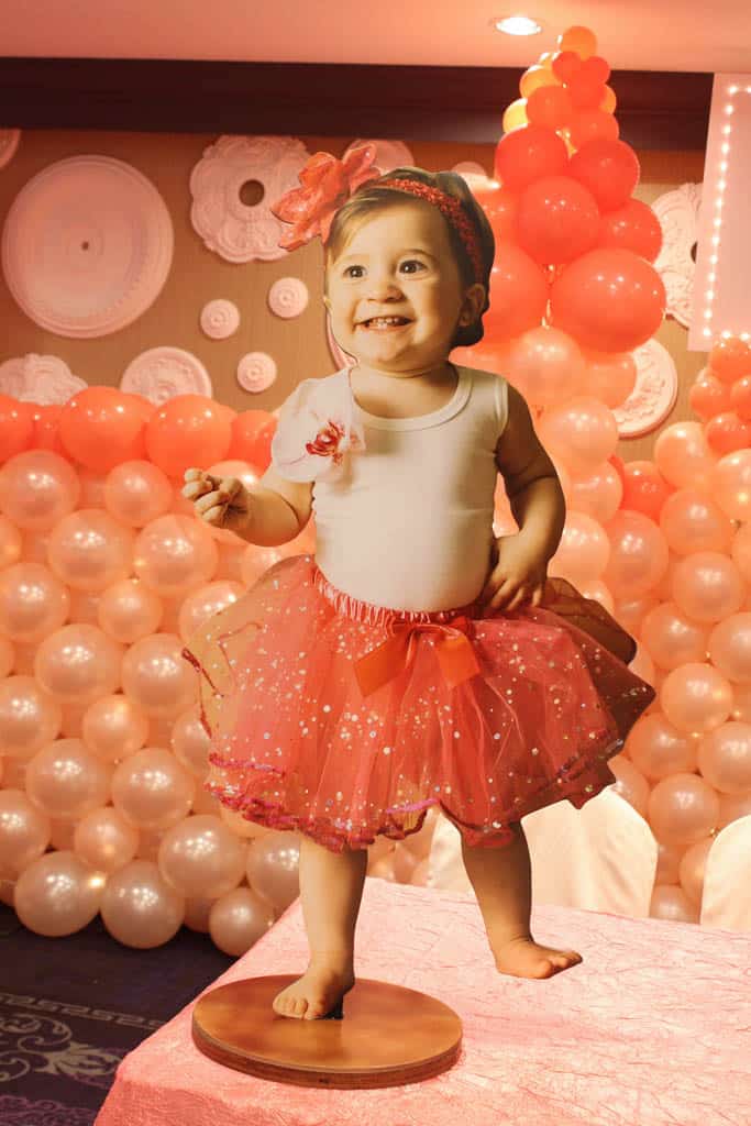 Baby Life Size Photo Cutout for Castle Themed Christening