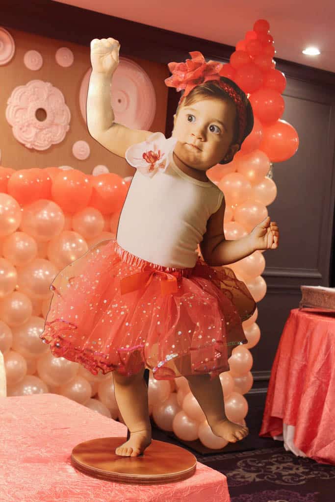 Baby Life Size Photo Cutout for Castle Themed Christening