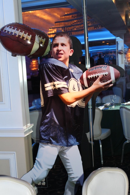 Football Themed Life Size Display