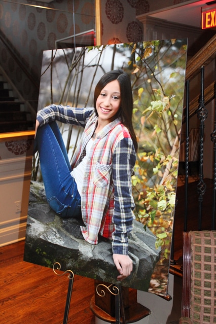 Bat Mitzvah Blowup Photo on Easel