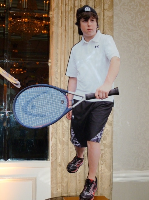 Tennis Themed Life Size Photo