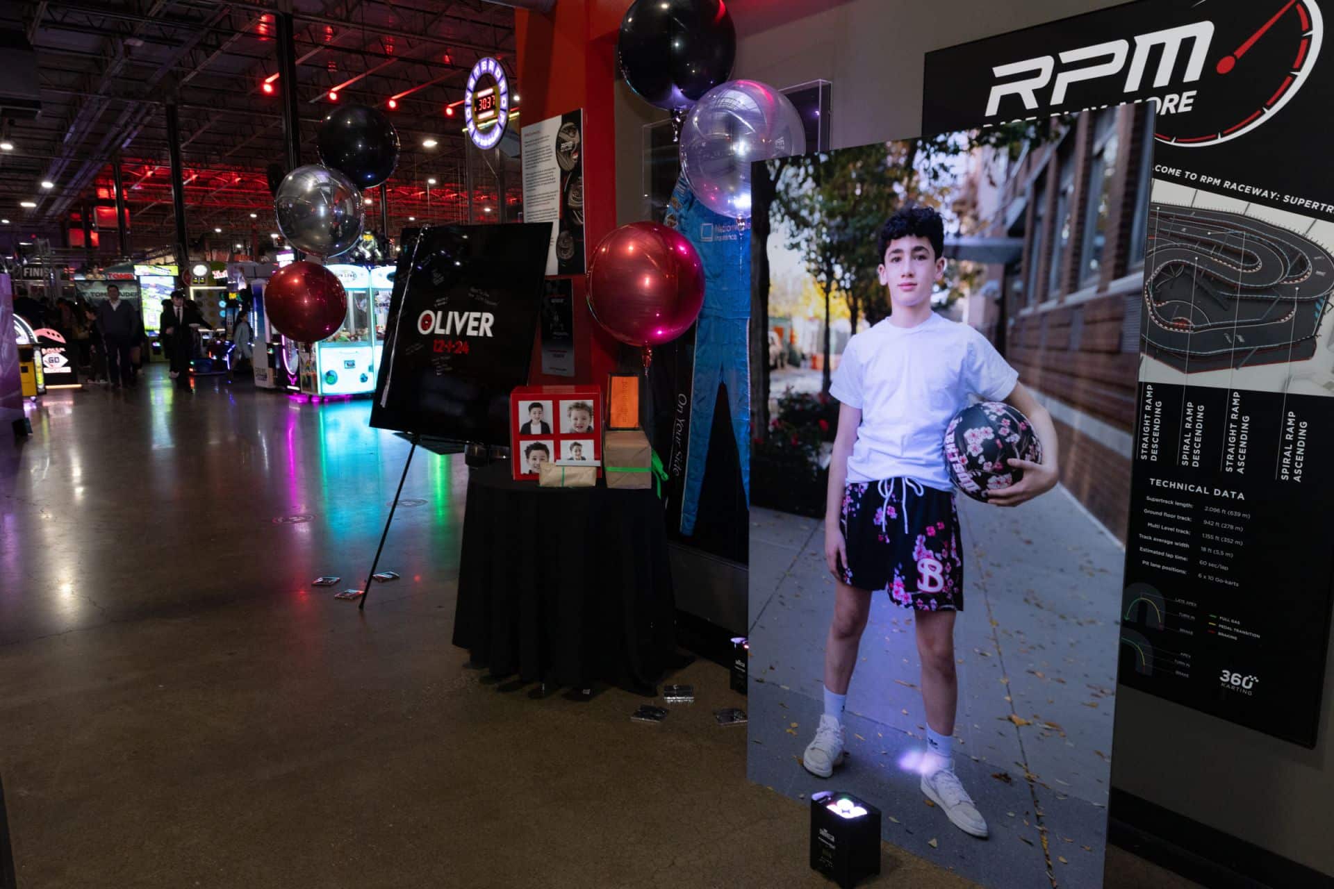 Basketball Blow Up Photo for an Entrance Display