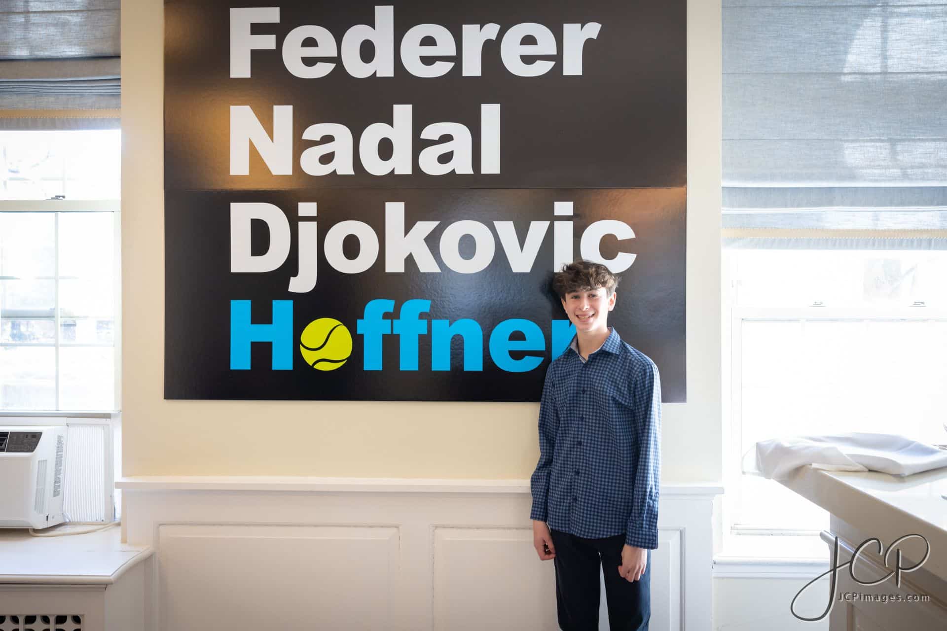 Custom Blow Up Tennis Signage for a Bar Mitzvah at Fairview