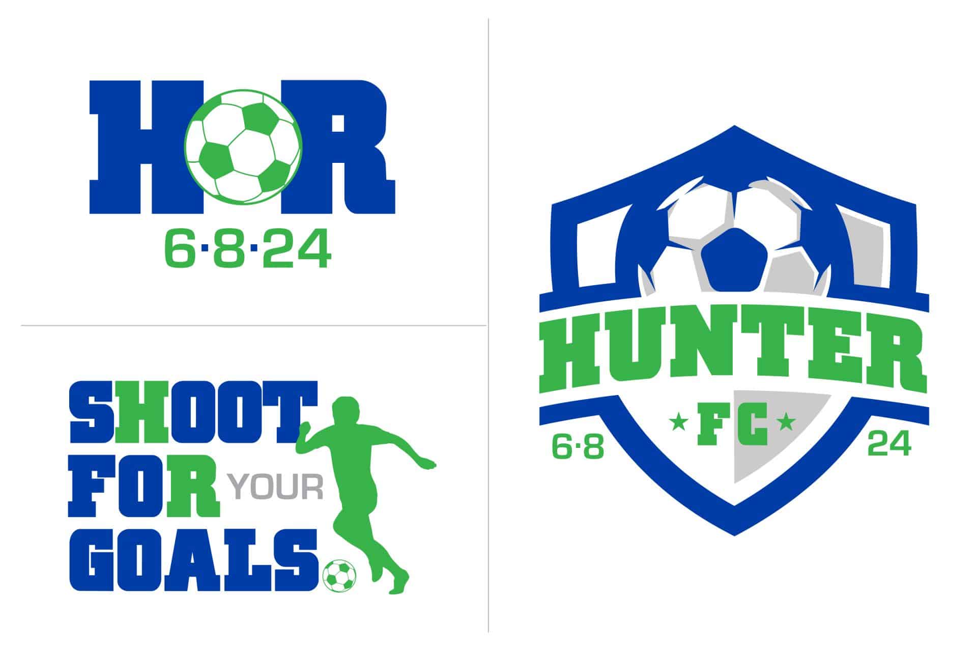Soccer Themed Logo with Slogan