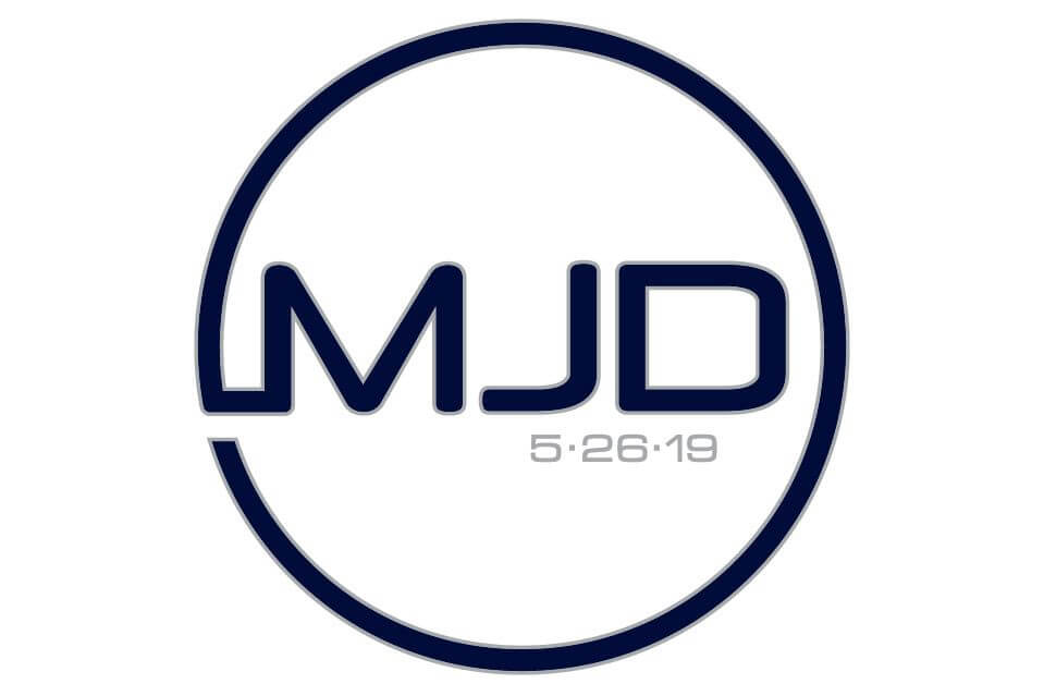 Bar Mitzvah Monogram Logo with Initials