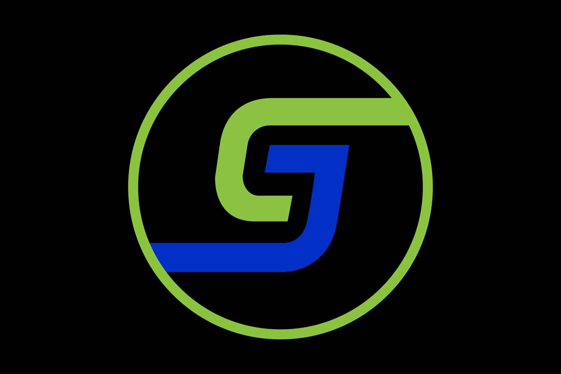 Bar Mitzvah Circle Logo with Initials and Date