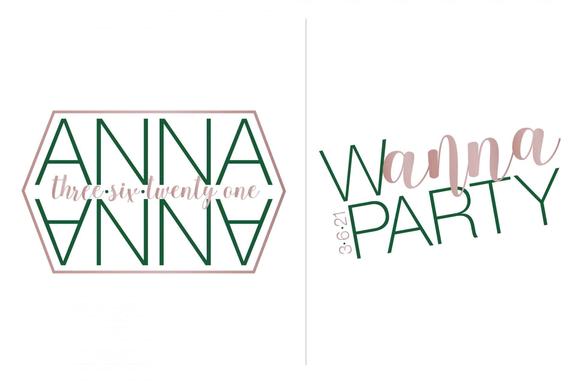 Bat Mitzvah Logo with Name and Date