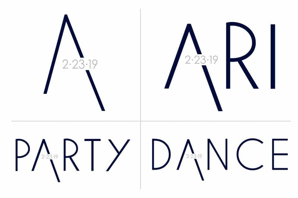 Bat Mitzvah Monogram Logo and Slogan