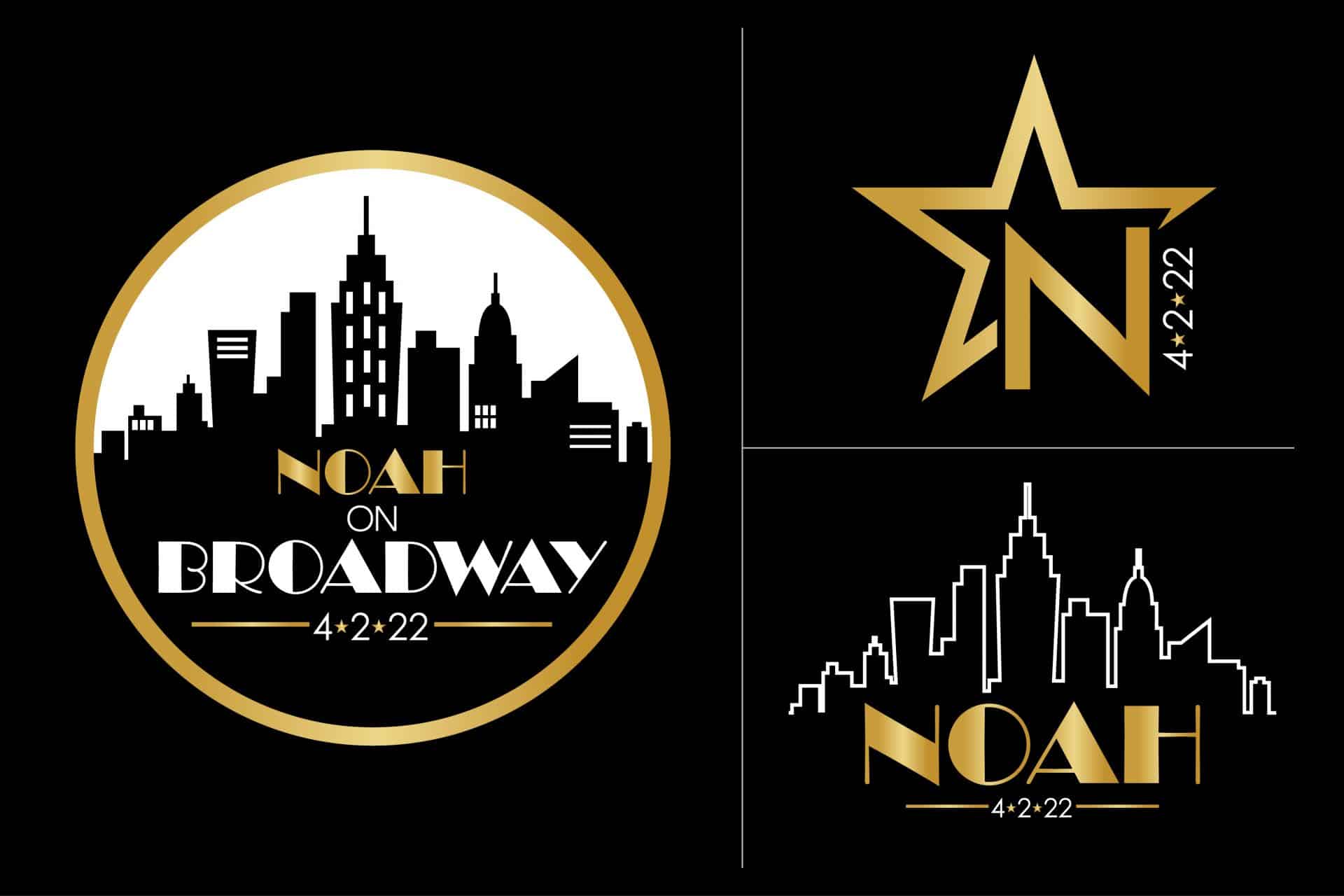 Broadway Themed Bat Mitzvah Logo